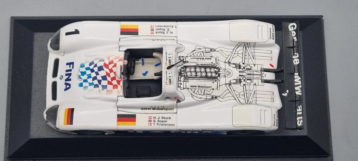 Modellautos 1:43 Minichamps BMW V12 Le Mans #1 Stuck/Soper/Kristensen OVP