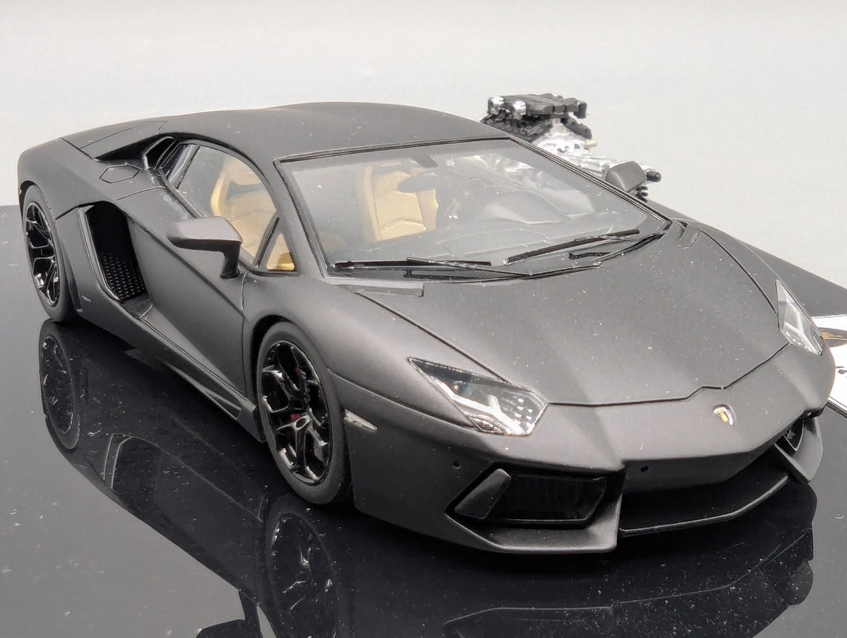 Eidolon Make Up 1:43 Lamborghini Aventador LP700-4 2011 Engine Set Matt Blck OVP