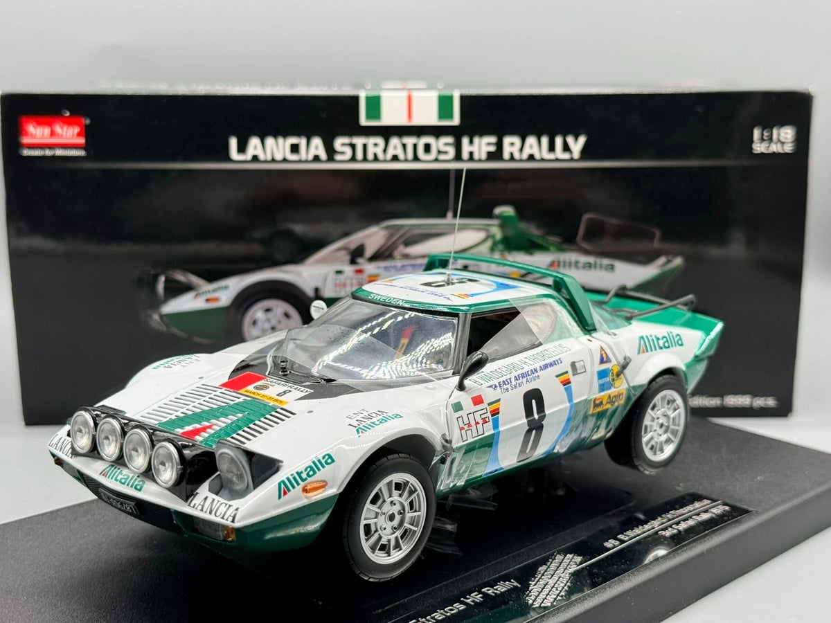 Modellautos 1:18 Sun Star Lancia Stratos HF Rally #8 limitiert mit OVP