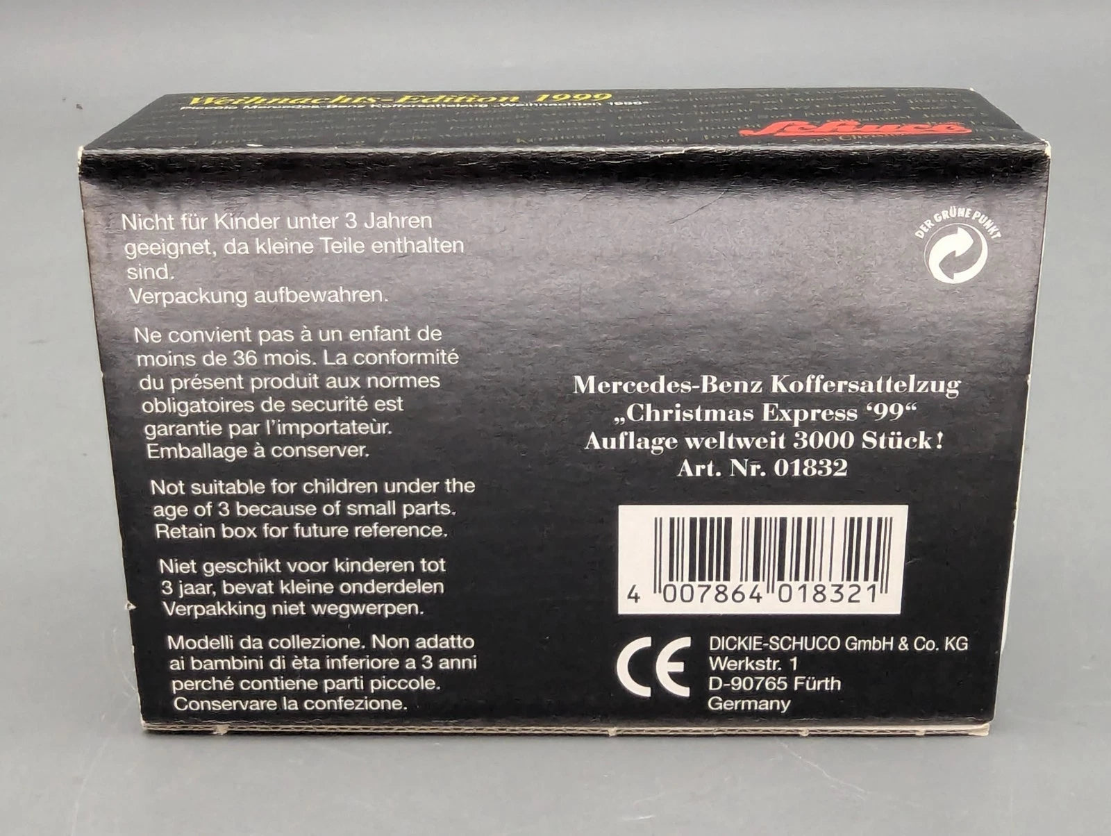 Modellautos 1:90 Schuco Piccolo-Set Christmas Special Weihnachten 1999 in OVP