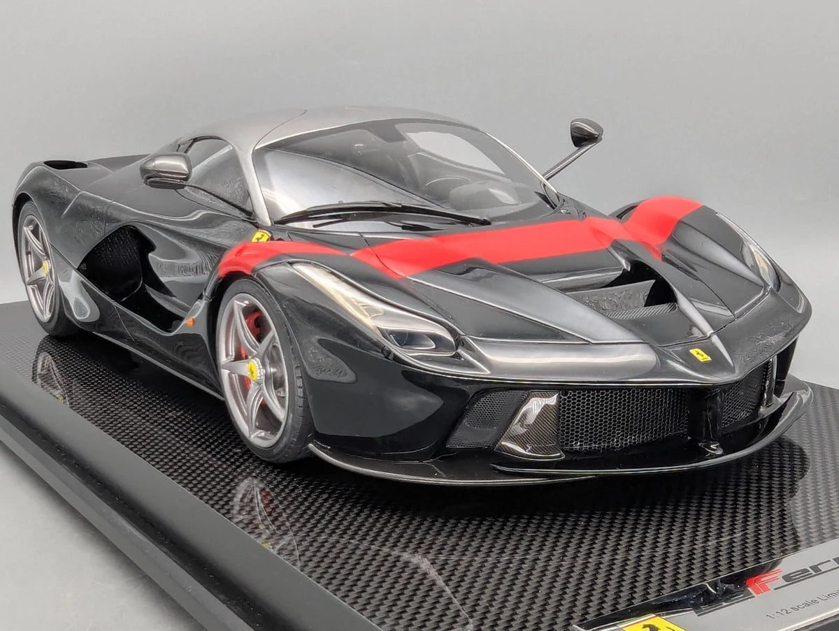 Modellautos 1:12 Amalgam Ferrari La Ferrari Ltd #01/10 Schwarz Zertifikat OVP