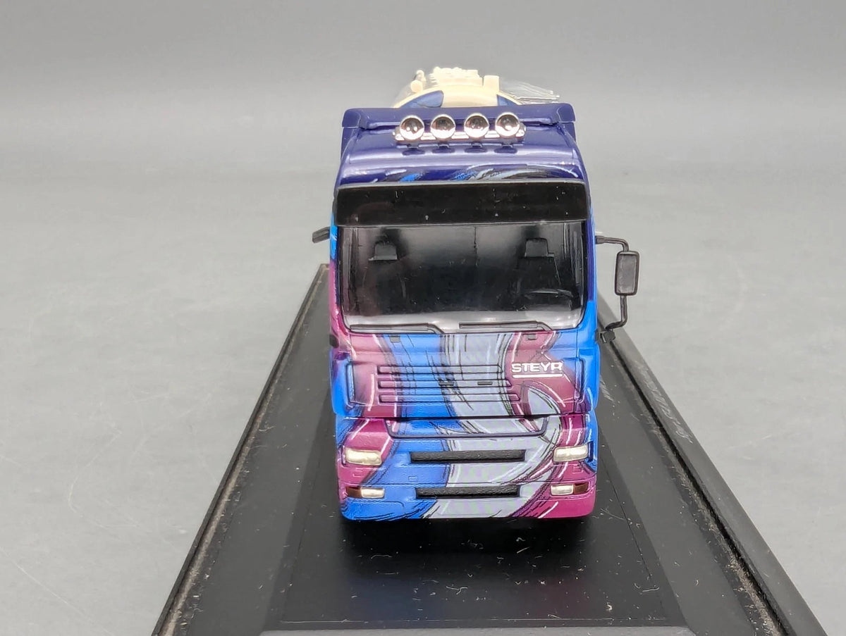 Lkw Modell 1:87 Herpa Steyr ST-A XXL Silosattelzug Silo-Melmer Pitztal Vitrine