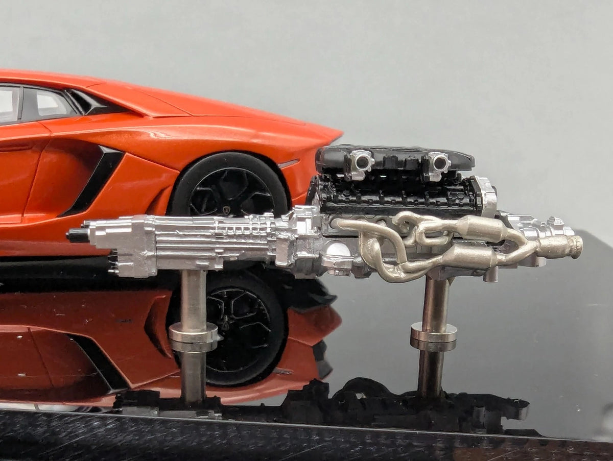 Eidolon Make Up 1:43 Lamborghini Aventador LP700-4 2011 Engine Set Arancio OVP