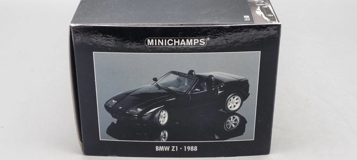 Modellautos 1:18 Minichamps 180 020100 BMW Z1 1988 black metallic OVP