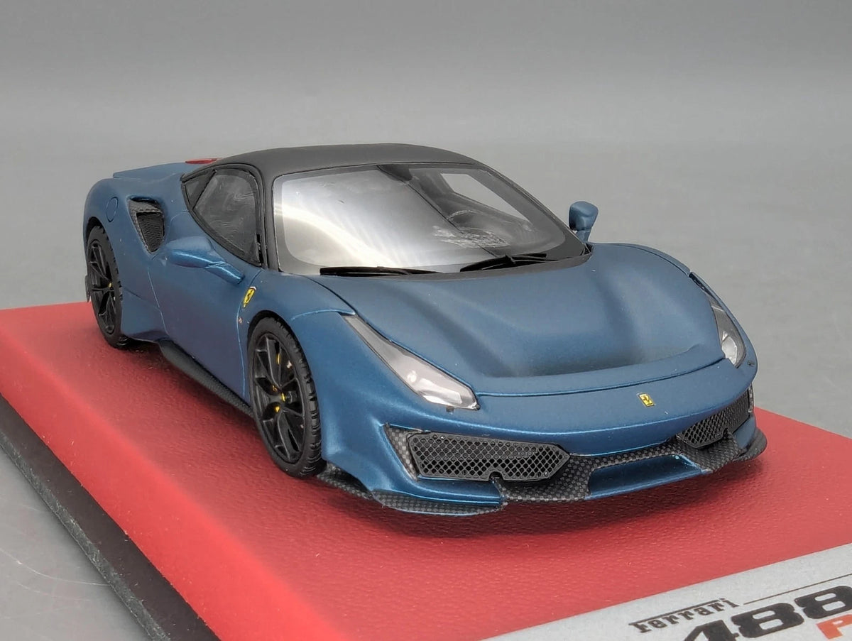 Modellautos 1:43 BBR Concept43 Ferrari 488 Pista Blue Capri Matt 10/10 OVP
