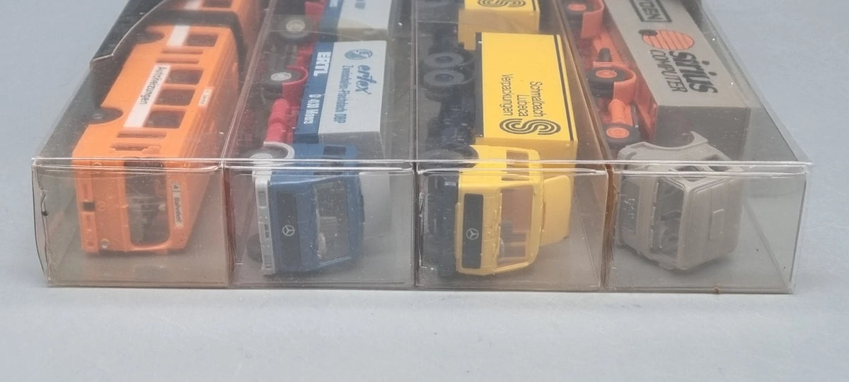 Nutzfahrzeug Modelle 1:87 Wiking Werbemodelle 4er Set 1982/83 OVP