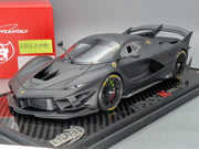 Modellautos 1:18 BBR Ferrari FXX EVO Matt Black Ltd 01/15 Stck in OVP