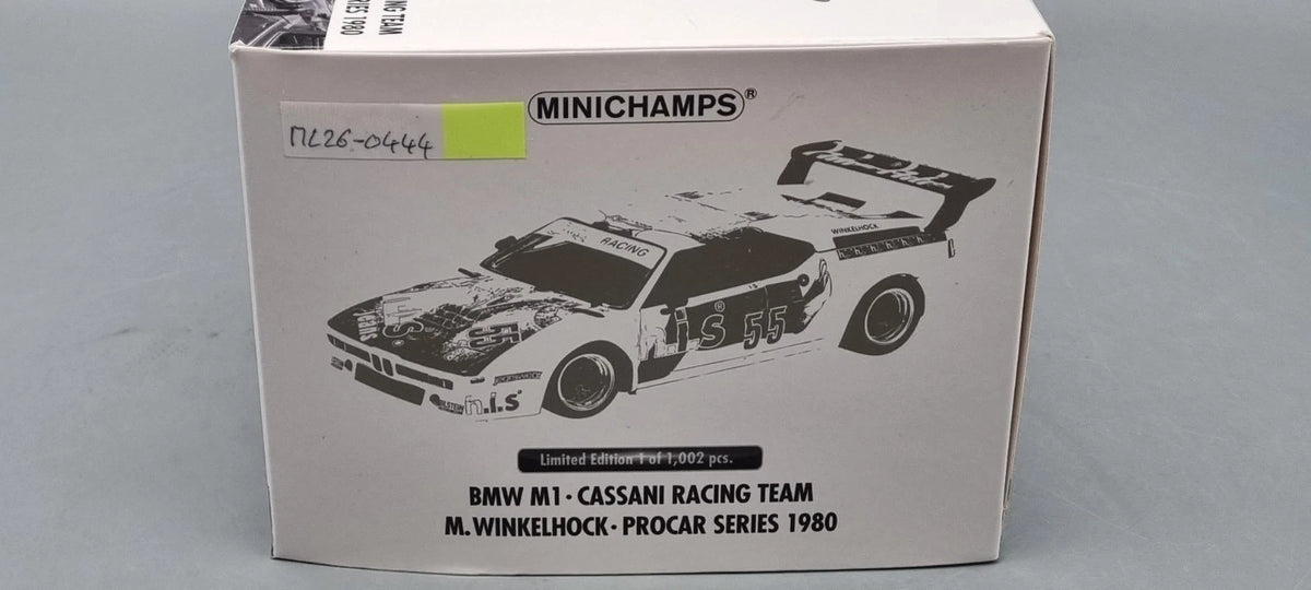 Modellautos 1:18 Minichamps 180 802955 BMW M1 Procar 1979 Cassani Ltd 1/1002 OVP