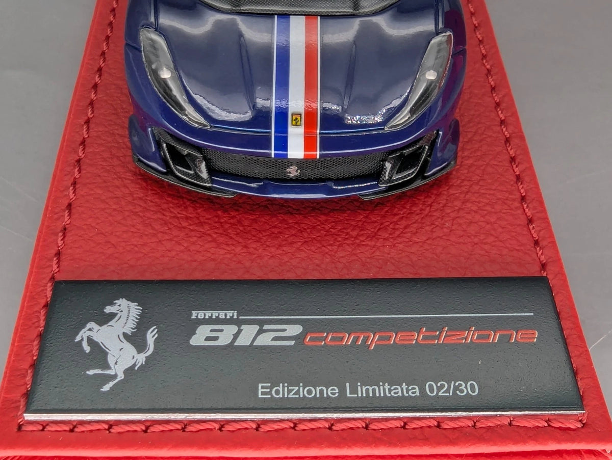 Modellautos 1:43 BBR Deluxe Calsito Ferrari 812 Competizione Blue Ltd 02/30 OVP