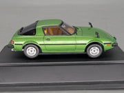 Modellautos 1:43 MMP Mazda Savanna RX-7 1978 Grün Metallic mit Vitrine
