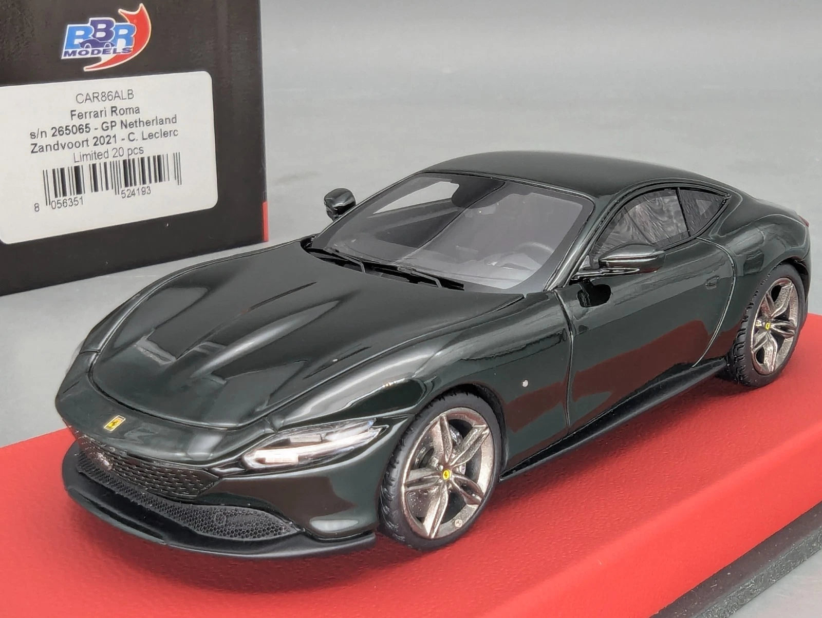 Modellautos 1:43 BBR Concept43 Ferrari Roma GP NL 2021 Ltd 14/20 C. Leclerc OVP