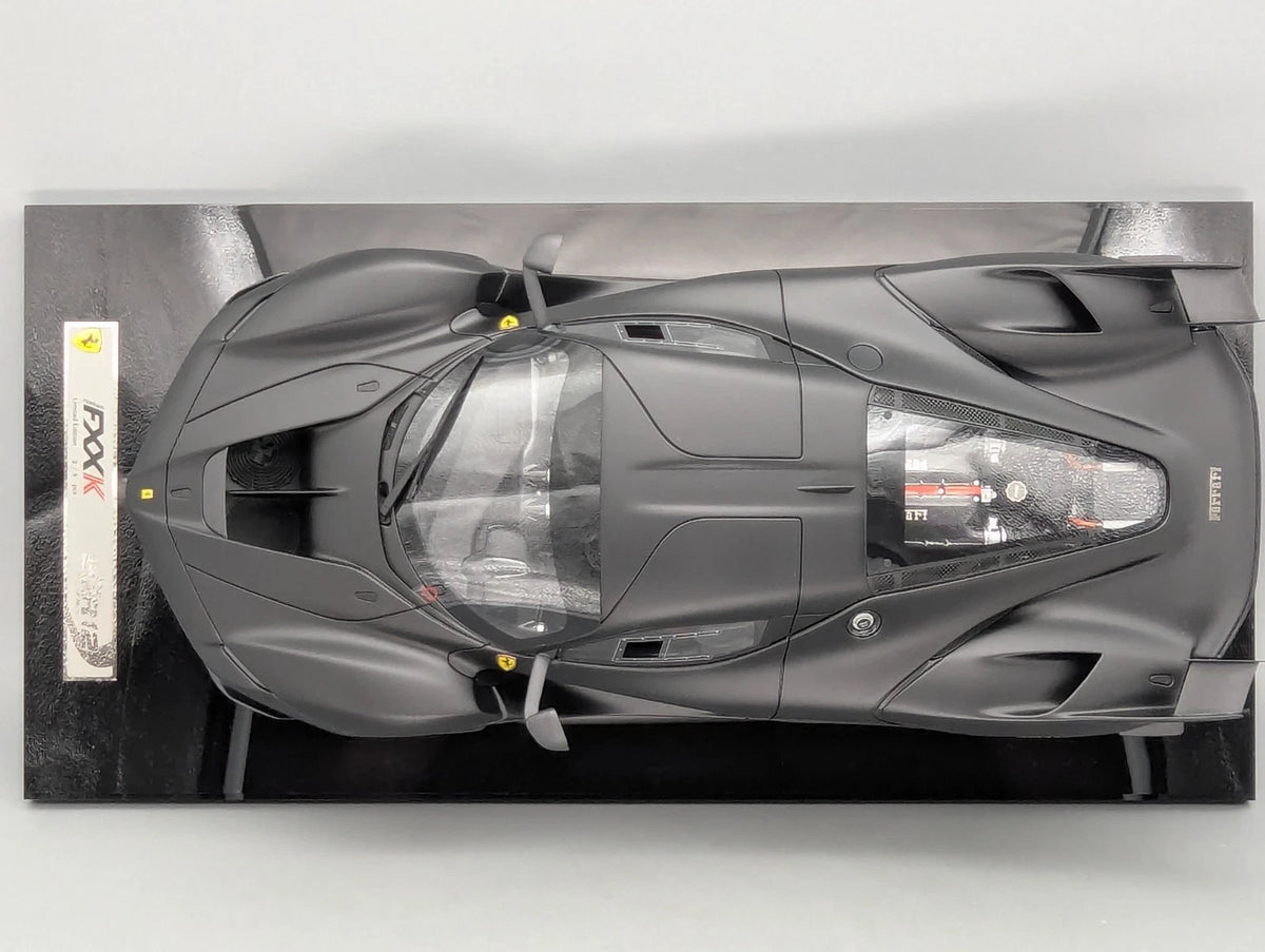 Modellautos 1:12 BBR Ferrari FXX-K Matt Black Ltd 03/05 Vitrine OVP