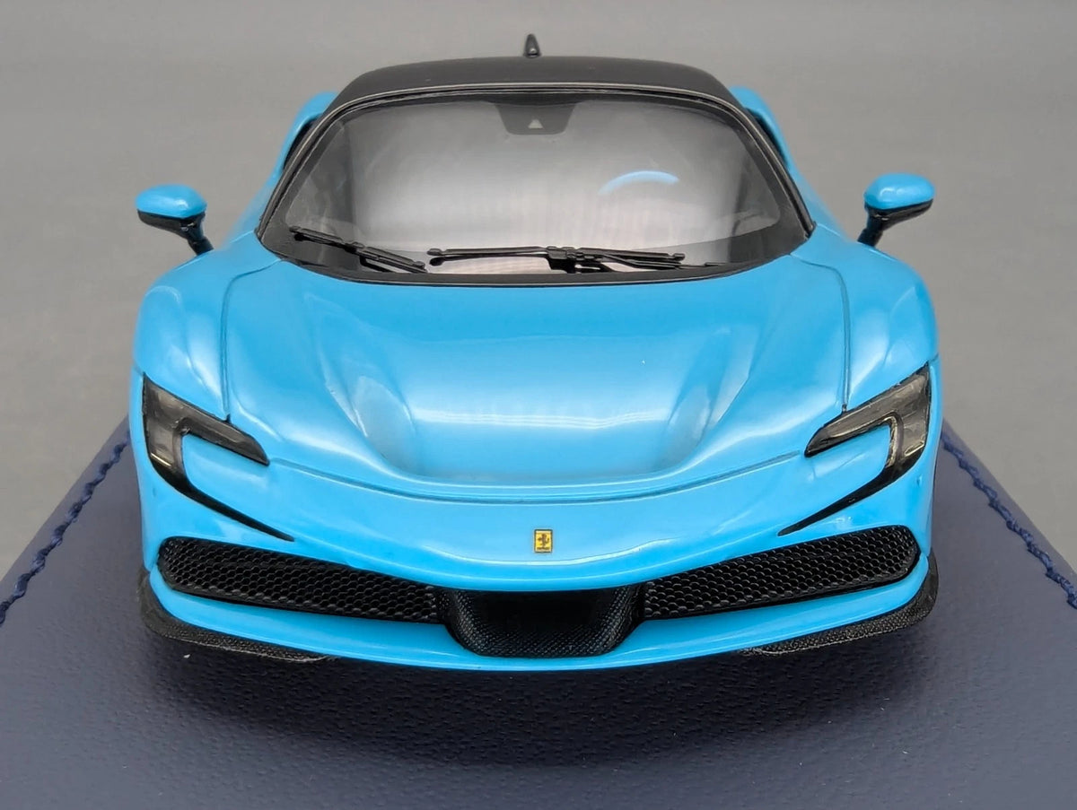 Modellautos 1:43 BBR Executive Calsito Ferrari SF90 Stradale Blue Ltd 02/21 OVP