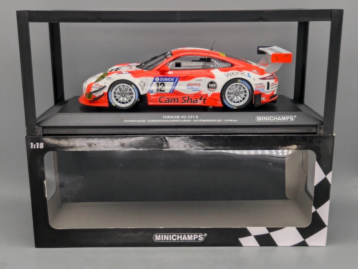Modellautos 1:18 Minichamps Porsche 911 GT3 R 24h Nürburgring 2017 #12 OVP