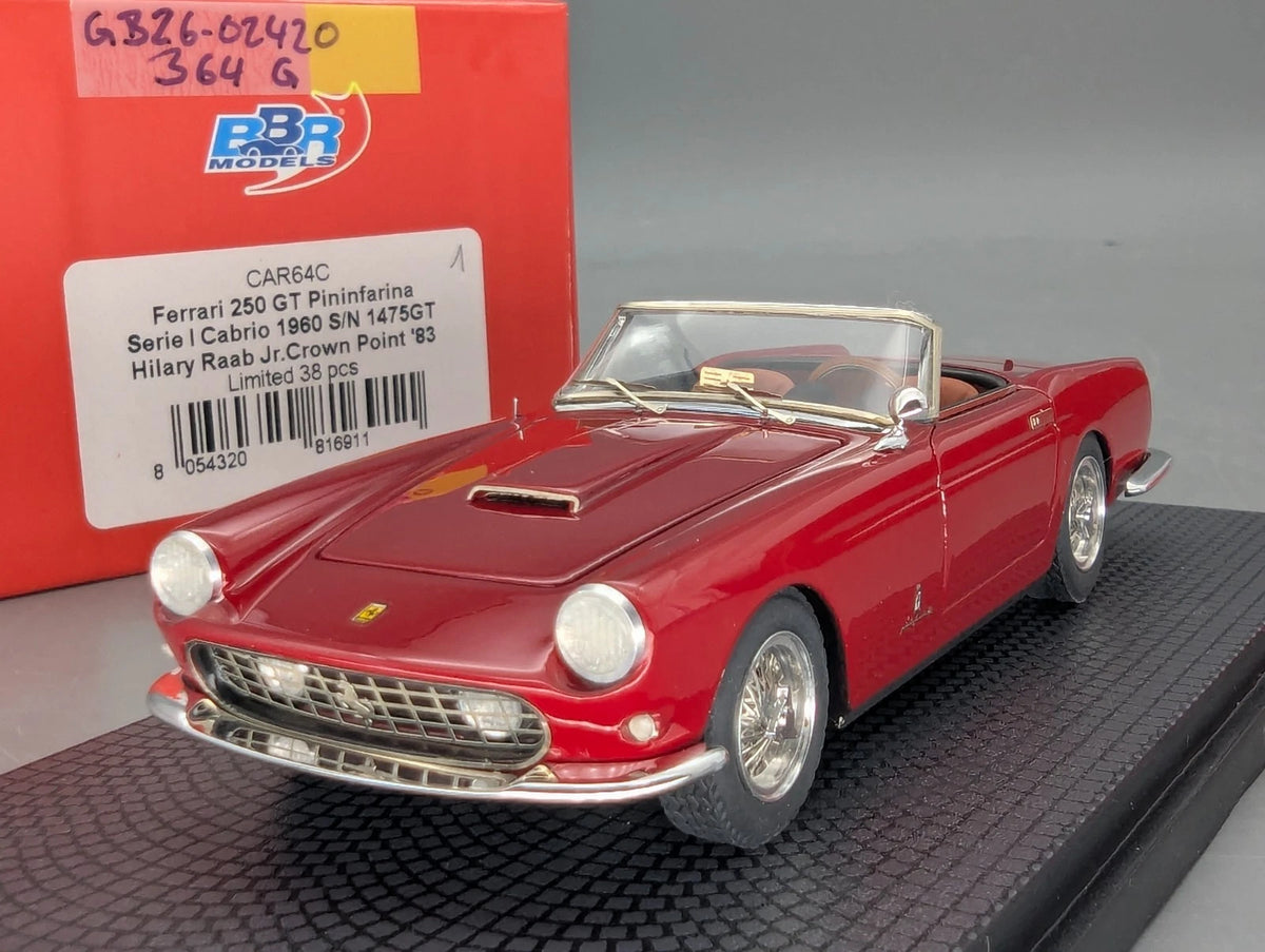 Modellautos 1:43 BBR Ferrari 250 GT Pininfarina Serie 1 Cabrio Ltd 01/38 OVP