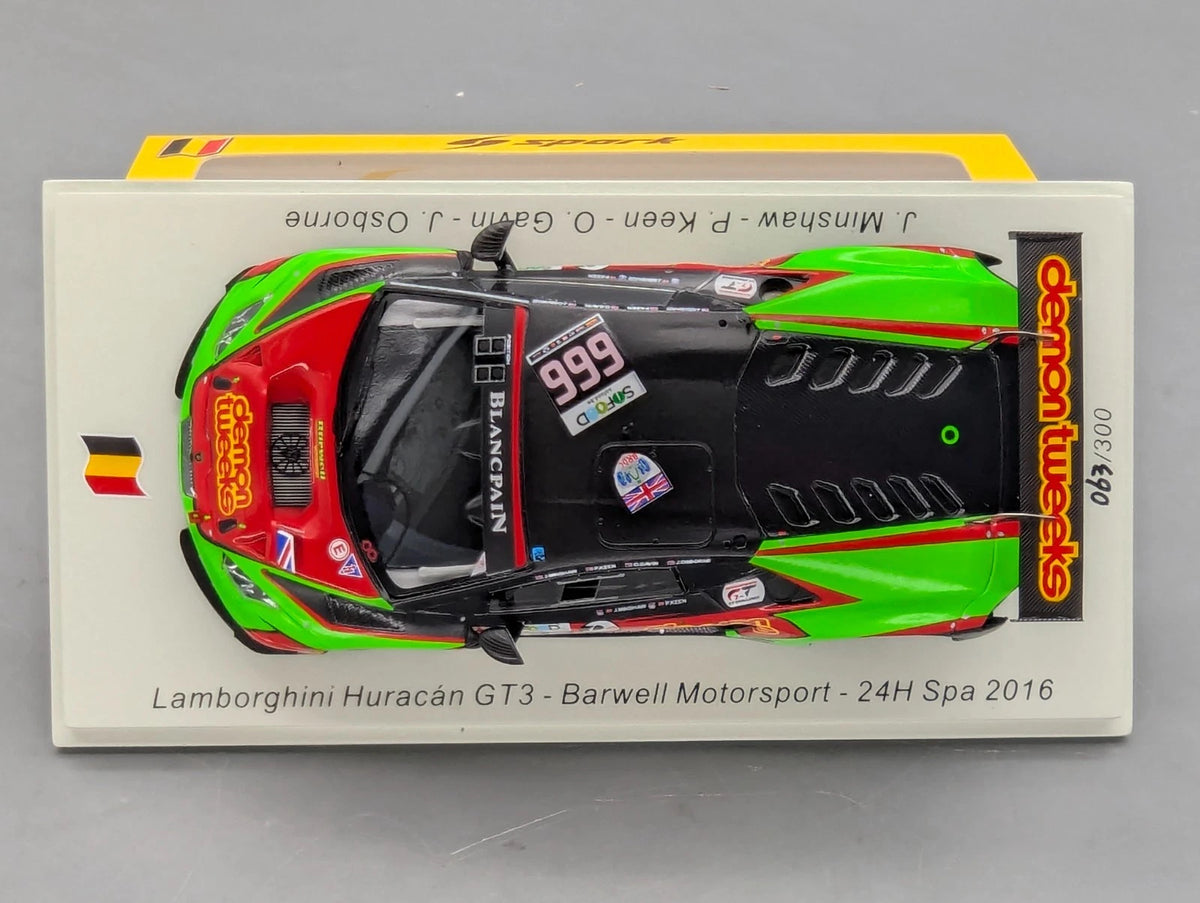 Modellautos 1:43 Spark SB294 Lamborghini Huracan GT3 24h Spa 2016 #666 OVP
