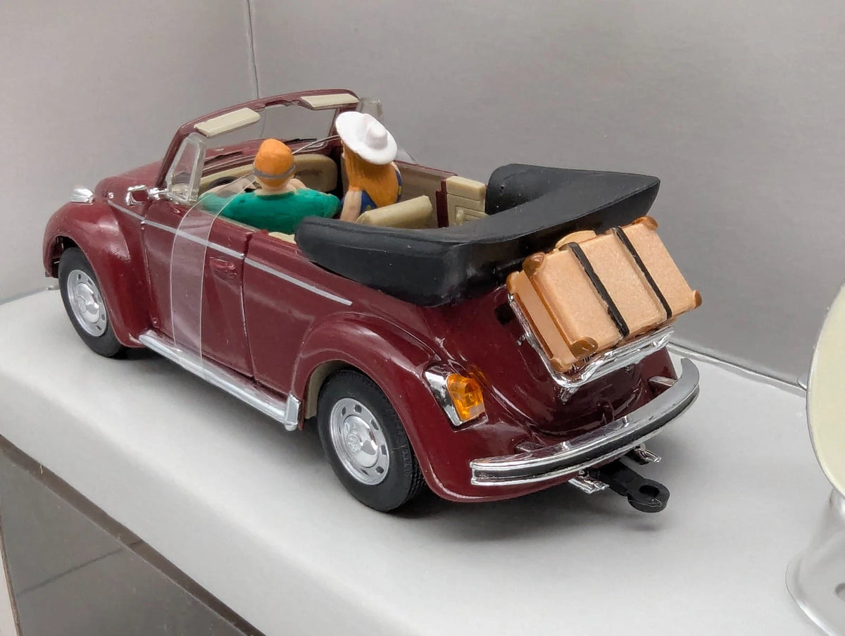 Modellautos 1:72 Schuco VW Käfer Cabrio mit Wohn Anhänger 2-tlg Set Dealer OVP