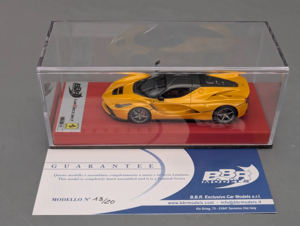 Modellautos 1:43 BBR Concept43 Ferrari LaFerrari Gelb Ltd 13/20 OVP