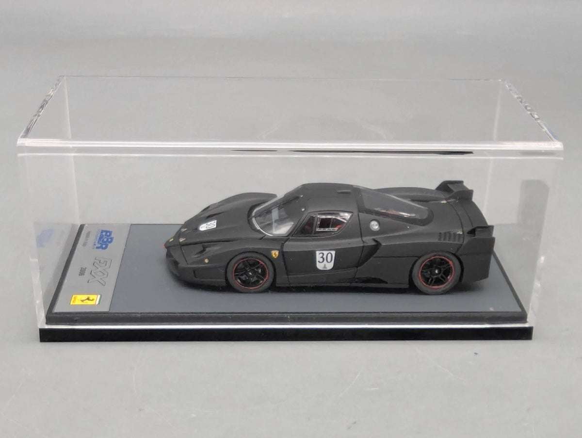Modellautos 1:43 BBR Ferrari FXX  2006 Black Matt mit Vitrine OVP