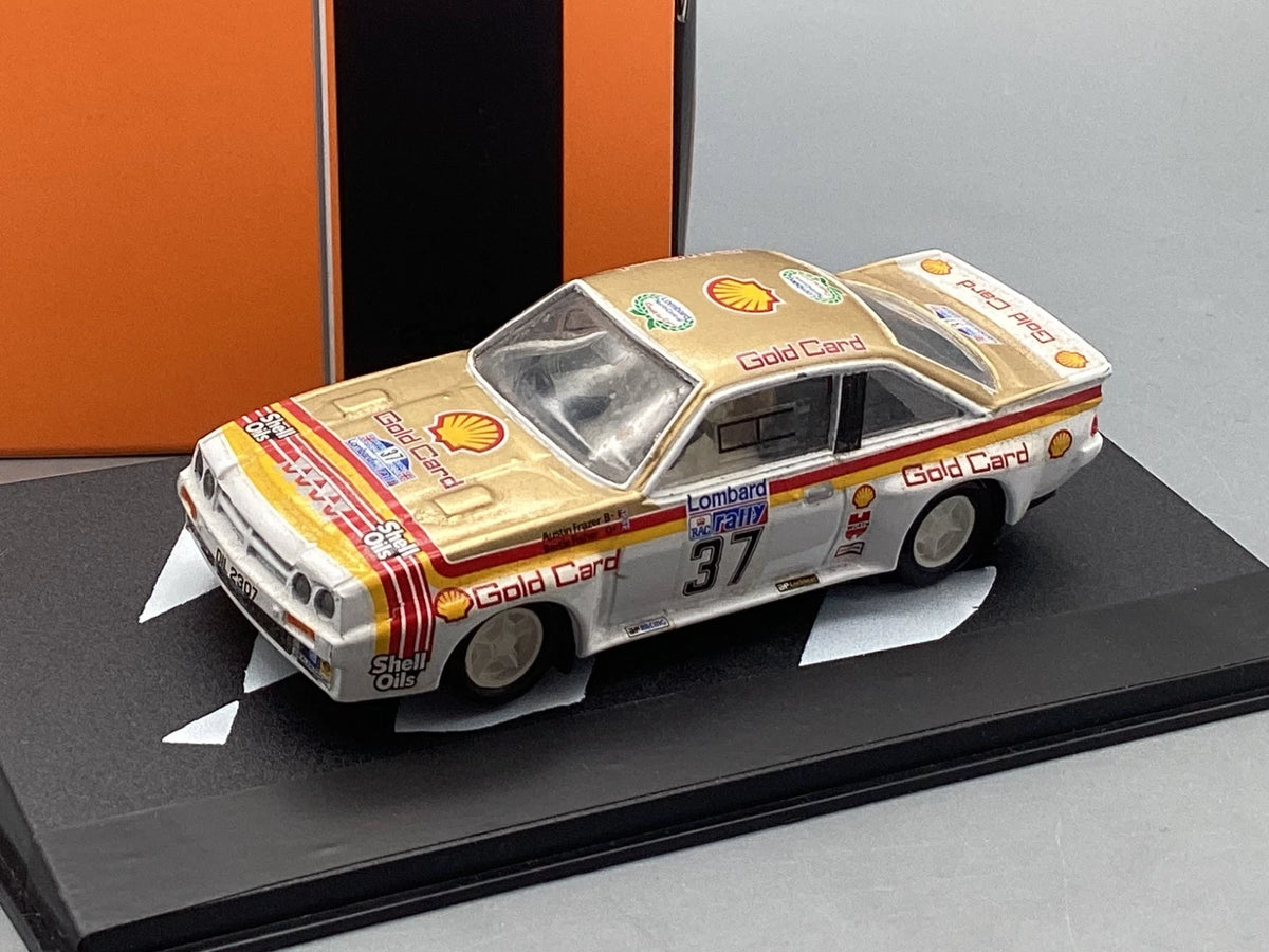 Modellautos 1:43 IXO Opel Manta 400 Rally 1984 Gold Card in Umverpackung