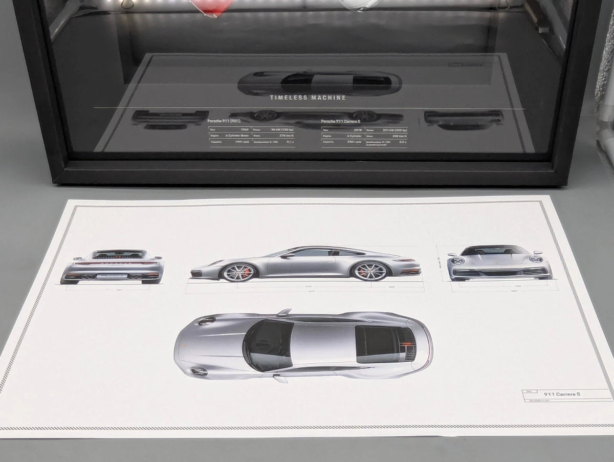 Modellautos 1:43 Spark Porsche Timeless Machine Set 901 & 992 WAP0929190K OVP