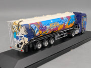Lkw Modell 1:87 Herpa Steyr ST-A XXL Silosattelzug Silo-Melmer Pitztal Vitrine