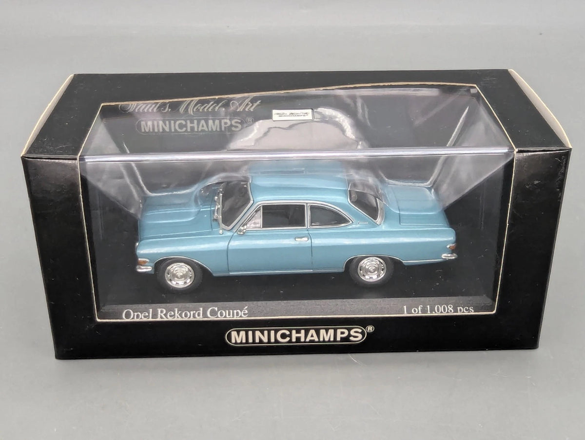 Modellautos 1:43 Minichamps Opel Rekord A Coupe 1962 Turquoise Metallic mit OVP