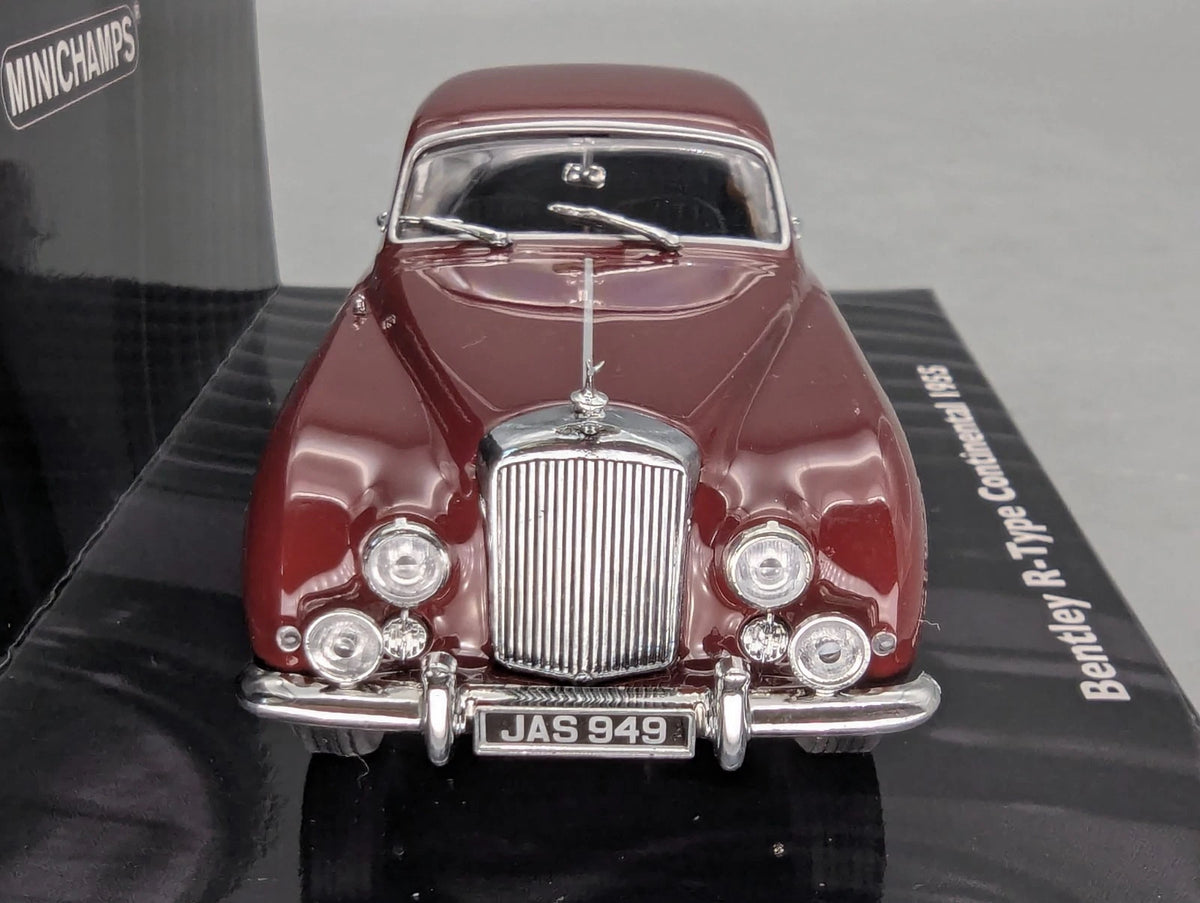 Modellautos 1:43 Minichamps Bentley R-Type Continental 1955 Rot mit OVP