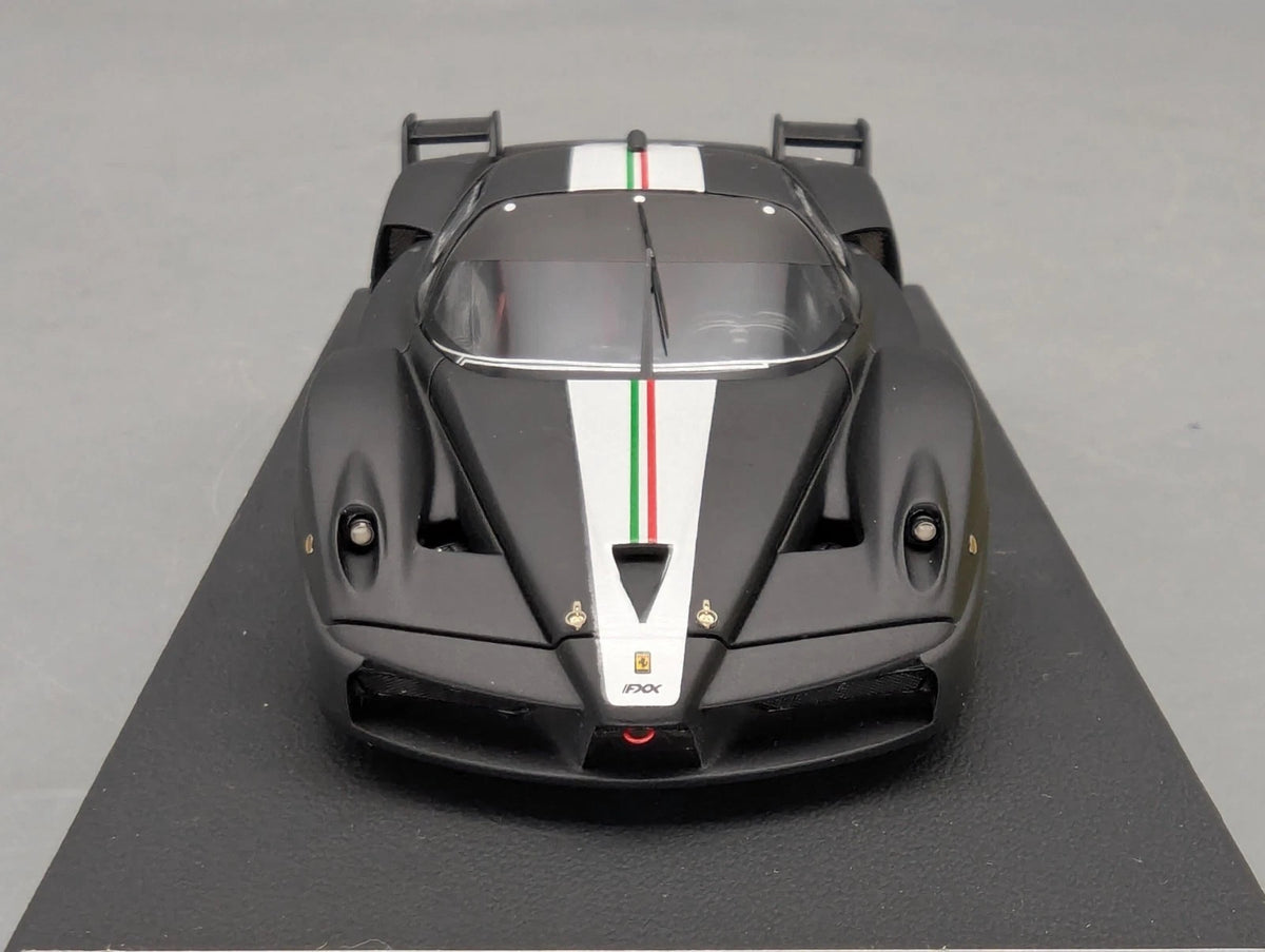 Modellautos 1:43 BBR Ferrari FXX  2006 Black Matt Ltd 19/20 mit Vitrine und OVP