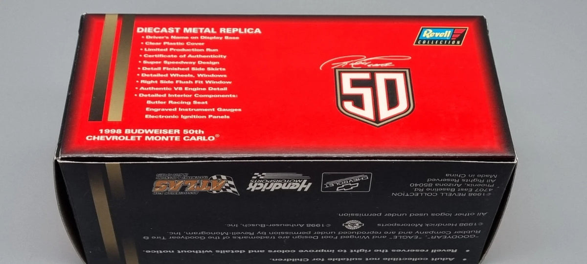 Modellautos Nascar 1:43 Revell Chevrolet Monte Carlo 50 years Budweiser 1998 OVP