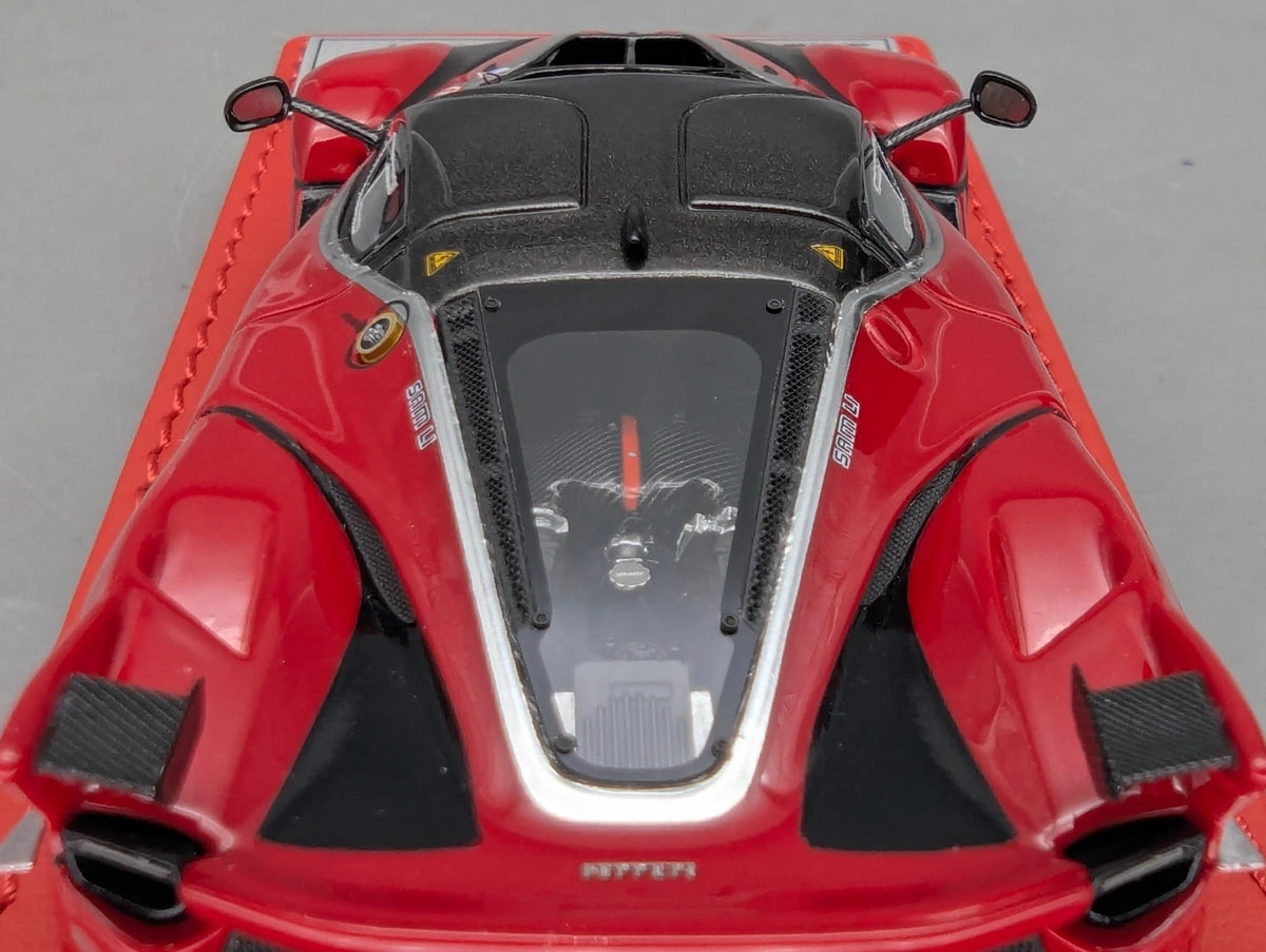 Modellautos 1:43 BBR Deluxe Ferrari FXX-K TRS Silver Stripe Ltd 03/10 OVP