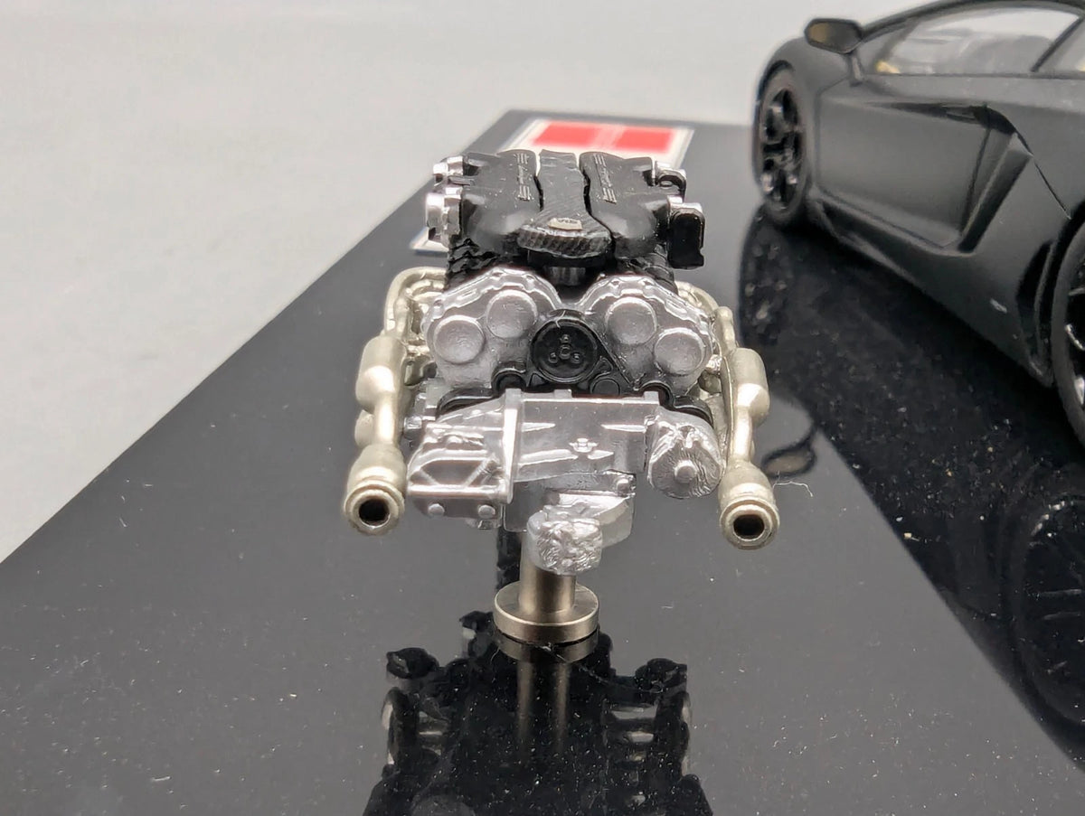 Eidolon Make Up 1:43 Lamborghini Aventador LP700-4 2011 Engine Set Matt Blck OVP