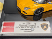 Eidolon Make Up 1:43 Lamborghini Aventador LP760-2 Engine Set Oakley Gelb OVP