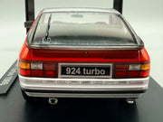 Modellautos 1:18 KK-Scale Porsche 924 Turbo 1986 Silber Rot mit OVP