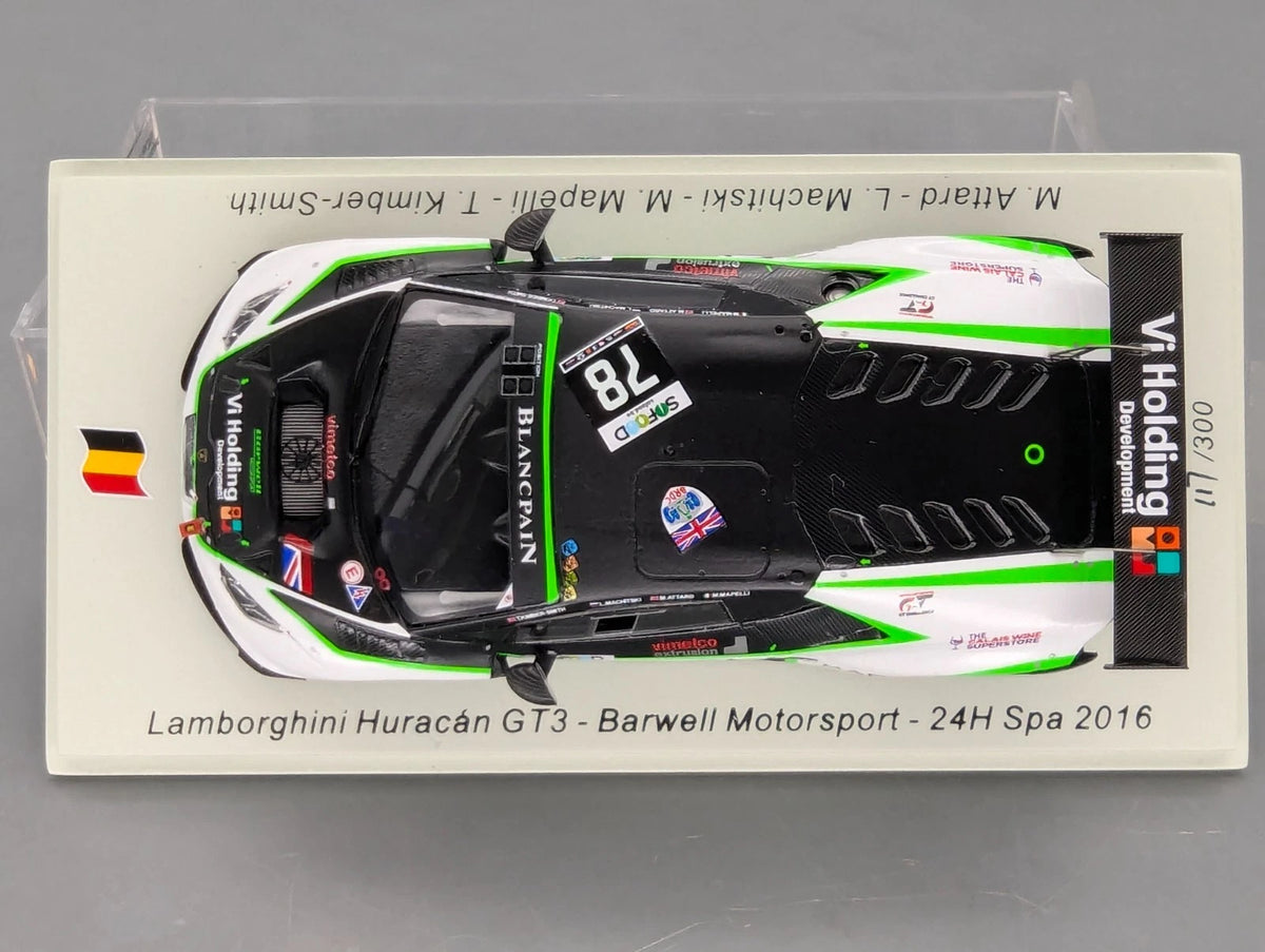 Modellautos 1:43 Spark SB293 Lamborghini Huracan GT3 24h Spa 2016 #78 OVP