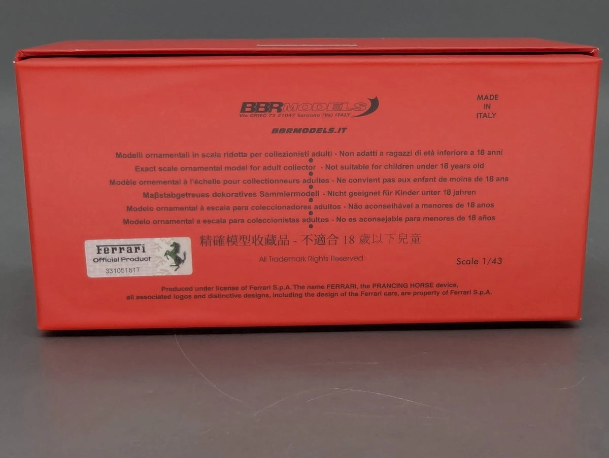 Modellautos 1:43 BBR Ferrari 365 GTS 1969 S/N 12259 First Owner Ltd 01/22 OVP